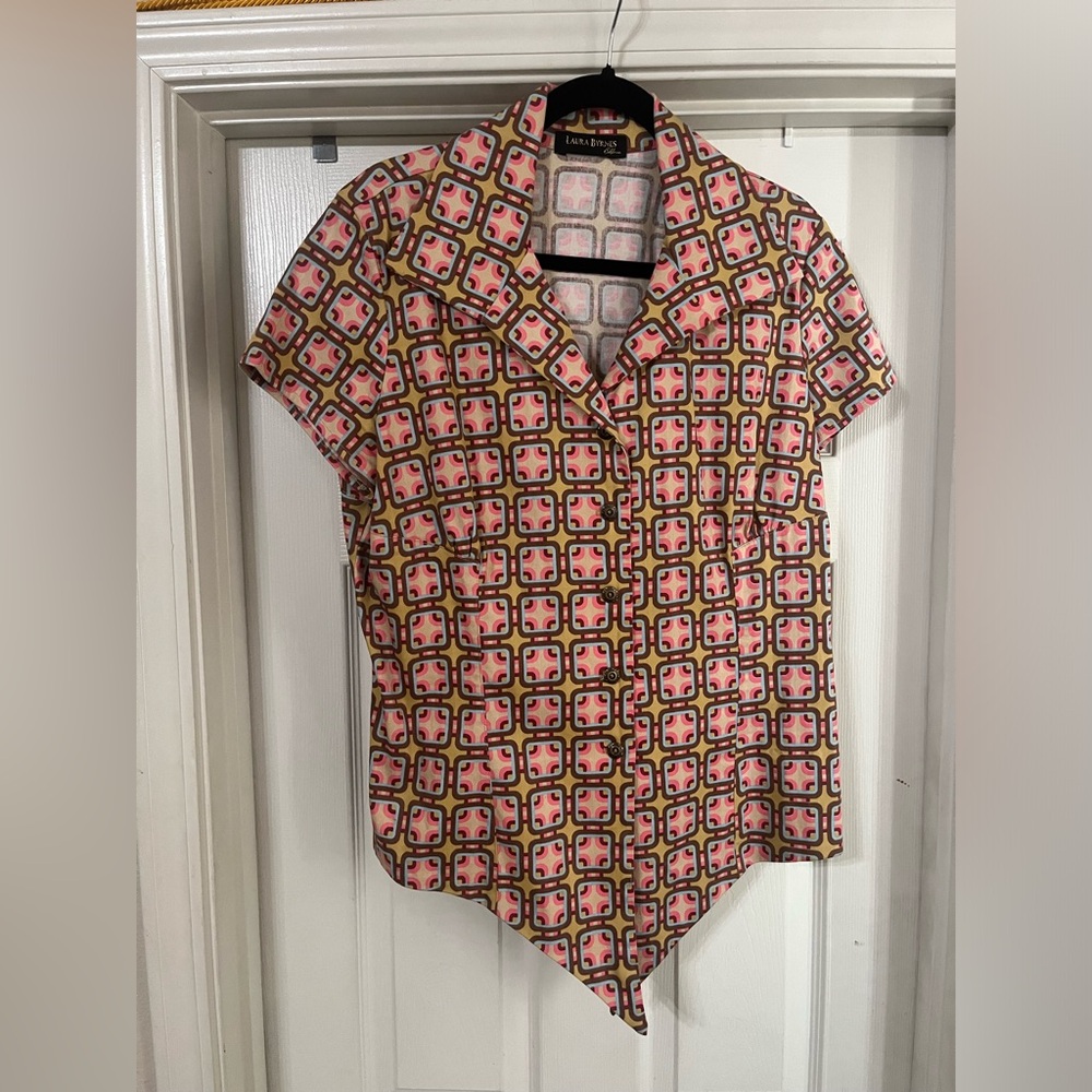 Laura Byrnes Hotel Front Tie Top